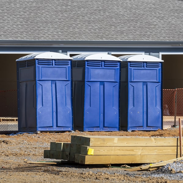 is there a specific order in which to place multiple porta potties in Hartville